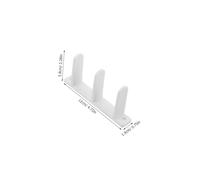 Vaguelly 4 Pièces Guide de Sol pour Portes Coulissantes Plastique Lot Vis Protection Anti-usure et Installation Facile Adapté Aux Armoires de Cuisine et Placards