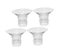 Vaguelly 4 pièces Insert de Bride Silicone Souple pour Tire-lait Kit de Transparent Lavable et Accessoires Mammaires pour Allaitement