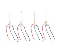 Vaguelly 4 pièces Interrupteur à Tirage pour Ventilateur de Plafond et Lampe Commande Simple pour Éclairage et Ventilation Compatible avec Lampes Murales et Armoires