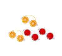 Vaguelly 4 pièces Masque Gel pour Yeux Froides Modèle Fruits Pastèque Patch de Relaxation et Thérapie Glacée pour Yeux