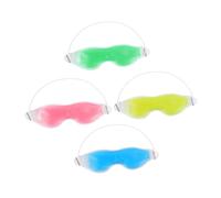 Vaguelly 4 pièces Masques Oculaires Gel Réutilisables avec Fonction Chaud et Froid Masque Rafraîchissant pour Réduire Fatigue et Poches Sous Yeux Confort Ajusté pour Soins Visage