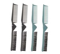 Vaguelly 4 Pièces peigne pliant dent peigne coiffant pour hommes brosse à cheveux démêlante style démêler brosse à à main petite brosse à cheveux pour tout-petits pp