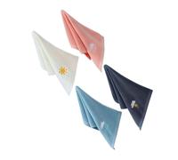 Vaguelly 4 Pièces Serviettes Coton Long Staple pour Lot de Serviettes Absorbantes pour Bain Visage pour Nourrissons Couleurs
