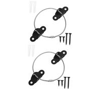 Vaguelly 4ensembles Sangles Antibasculement Pour Meubles Kit De Supports Muraux De Sécurisation Pour Armoire Et Bibliothèque Risques De Renversement Couleur Noire Avec Vis Incluses