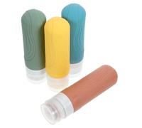 Vaguelly 4Pièces Bouteille De Voyage Rechargeable Pour Shampoing Et Après Shampoing Distributeur De Liquide Étanche Et Pratique Pour Articles De Toilette