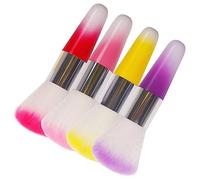 Vaguelly 4pièces Brosse Poussiere Ongle Et Pinceau Pour Maquillage Domestique Depoussiérant Pour Ongles Accessoire De Nail Art Et Fournitures De Maquillage