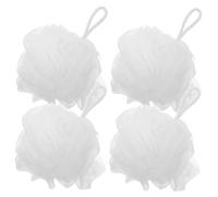 Vaguelly 4pièces Éponges De Douche Loofah Exfoliantes Pour Corps Bain Et Voyages Lot Hommes