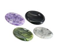Vaguelly 4Pièces Natural Crystal Facial Gua Sha Scraping Tool Set For Home Massage And Relaxation Portable Design For Easy Handling