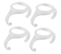 Vaguelly 4pièces Poignées Ergonomiques Pour Biberons Lot De Accessoires Amovibles Plastique Compatibles Avec Biberons Standards Facile à Installer Nettoyer Pour à Boire Indépendamment