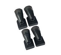 Vaguelly 4pièces Sifflet Avertisseur Pour Voitures Dispositif De Sécurité Anti-collision Pour Cerfs Et Animaux Noir Facile à Installer Avec Adhésif Inclus