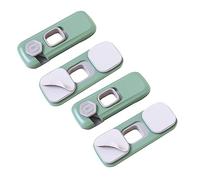 Vaguelly 4pièces Verrou De Sécurité Pour Garçon Fille Loquet Anti-ouverture Pour Armoires Réfrigérateurs Et Design Rotation à Degrés Installation Facile Couleurs