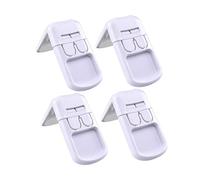 Vaguelly 4pièces Verrou De Sécurité Pour Garçon Fille Pour Réfrigérateurs Anti-accident Pour Bébés Facile à Installer Et Résistant Adhésif Fort Pour Utilisation