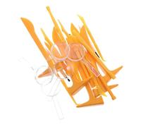 Vaguelly 5 Ensembles Set de Outils Excavation Garçon Fille Kit Archéologie Dinosaure pour Filles et Garçons Éducatif Stem avec Marteau Burin Brosse et Loupe Adaptée Aux Petites Mains