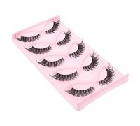 Vaguelly 5 Paires Fox eye faux cils 5 paires ensemble extension de queue d'oeil cils de scène de maquillage quotidien (paquet de 5 paires hy5-1) fake lashes lash extension duveteux duo
