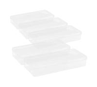 Vaguelly 5 pièces Boîte de Récupération de Lames Lot de Organisateur Transparent pour Élimination Sécurisée des Lames Usagées Durable pour Artistes et Coiffeurs