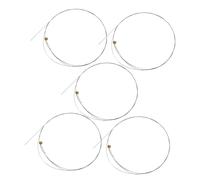 Vaguelly 5 Pièces Cordes Guitare Électrique Acier B- Corde Lot Compatible Acoustique et Électrique pour Scène et Studio