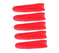Vaguelly 5 Pièces Fausse Langue Rouge Réaliste Accessoire Scène Halloween Prop Longue Langue Souple pour Performance Scare Cosplay et Tours de