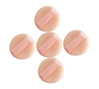 Vaguelly 5 Pièces Houppette Pour Poudre Pour Le Corps Houppette De Flocage En Forme De Bout Du Doigt Petit Éponges Soin Du Visage Les Manches Mignon Taille Basé Se Maquiller Lâche Rond