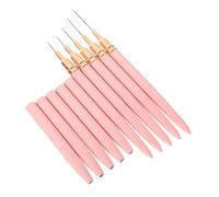 Vaguelly 5 pièces Pinceaux Nail Art Liner pour Dessin de Ligne et Peinture Ongles Stylos Nail Art Fins pour Manucure Maison et Salon Brosses Durables pour Créations Précises