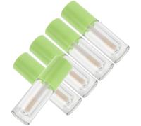 Vaguelly 5 Pièces Tube de Gloss à Lèvres Vide, de Tube de Gloss, 6ml, Grosse Brosse, Plastique Abs, pour Voyages et Déplacements Professionnels