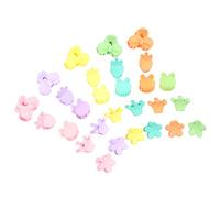 Vaguelly 50Pièces Mini Griffes De Couleur Bonbon Pour Garçon Fille Accessoires De Éclatants Couronnes Ours Nœuds Fleurs Et Carottes