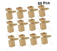 Vaguelly 50Pièces Papier Kraft Avec Cartes Thank You Et Cordes Parfaites Pour Anniversaires Et Événements Spéciaux