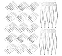 Vaguelly 50pièces Peigne à Cheveux Métal Pour Femme Barrette De Mariage Décorative Dents Accessoire De Cheveux Pour Coiffure