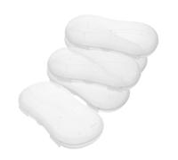 Vaguelly 5pièces Boîte De Rangement Transparente Petite Conteneur Portable pour Brosses à Dents Et Sucettes Organisation Voyage Maison Bureau