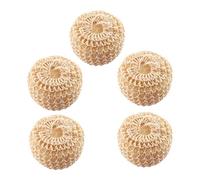 Vaguelly 5pièces Boule Éponge Exfoliante Sisal Pour Corps Lingette Nettoyante Pour Corps Brosse De Bain Boule Éponge
