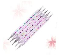 Vaguelly 5Pièces Pointillé Coloré Pour Nail Art Outils De Dotting Double Tête à Ongles Pour Décoration Ongles