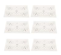 Vaguelly 6 Feuilles Visage De Modèle Stickers Autocollants De Visage Pour Les Femmes Autocollant De Maquillage Tatouage Faux Décalcomanie De Taches De Rousseur De Maquillage Trousse Encrer