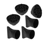 Vaguelly 6 Pièces Accessoires pour Sèche-cheveux Nozzle Concentrateur et Diffuseur Noir pour Coiffage Précis et Professionnel