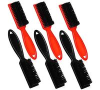Vaguelly 6 Pièces Brosse à cheveux pour hommes coiffeur Coupe professionnel cuir chevelu démêler hair toppers vibesretro hair brush haircut nettoyage de nylon tondeuse Poignée en plastique