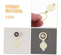 Vaguelly 6 Pièces Cache Œil de Porte Cuivre pour Sécurité Protection Intime Regards Installation Facile pour Appartement et Couverture de Couleur Or