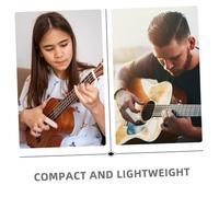Vaguelly 6 Pièces Finger Slide For Acoustic Guitar Transparent Glass Guitar Slides Set Lightweight Durable Design For Blues Country Jazz Music Performance