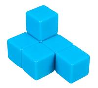 Vaguelly 6 Pièces Grand Dés Vides Écrits Plastique pour Activités Éducatives Projets DIY et Jeux de Société pour Salle de Classe et Décor à