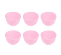 Vaguelly 6 Pièces Lot de Bols Silicone pour Masque Facial Moyen Bol de Mélange Doux pour Soins Peau pour DIY Beauté Facile à Nettoyer et Empilable pour Maquillage et Soins