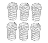 Vaguelly 6 Pièces Lot de Protections Gouttière Aluminium Filtres pour Tuyaux de Descente Aux Intempéries Installation Facile pour Maison et Commerce