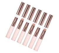 Vaguelly 6 Pièces Pinceaux Silicone avec Couvercle Applicateurs Ronds Réutilisables pour et Gloss Outils Maquillage Portables Faciles à Nettoyer