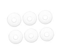 Vaguelly 6 Pièces Plaque De Protection Contre Les Bougies Bougeoirs Coniques Anneaux De Bougies Anneaux De Bougie pour Cierges Plateau pour Bougies Bobèche Attrape Cire Un Verre Transparent