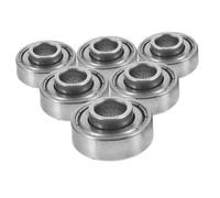 Vaguelly 6 Pièces roulements de Revêtements de roue en roulements de roue de roulette de roulement de moyeu acier