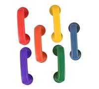 Vaguelly 6 Pièces Téléphones à Plastique Lot de Jouets Colorés pour Garçon Fille Outil Interactif Apprentissage Thérapie Parole pour Classe Jeu
