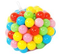 Vaguelly 60 pièces Balles Plastiques Rondes pour Piscine à Balles Garçon Fille Jouets Colorés pour Aire de Jeux Légères et Adaptées Aux Tout Petits