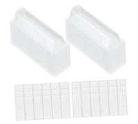 Vaguelly 60 pièces Transparent Lip Balm Holder PVC Plastic Dome Money Cash Pouches Lightweight Portable Lipstick Containers with Smooth Surface