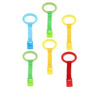 Vaguelly 6pièces Anneaux De Soutien Pour Bébés Outils Apprentissage Pour Lever Et Jouer Accessoires De Lit De Garçon Fille Colorés Et Sûrs