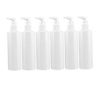 Vaguelly 6Pièces Bouteille de Voyage Rechargeable Lot de Flacons Plastique Réutilisables pour Lotion Shampooing et Gel Pratique pour Voyage et Usage Domestique Conteneur