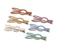 Vaguelly 6Pièces Cute Rabbit Shaped Hair Clips For Durable Metal Headwear For And Teens