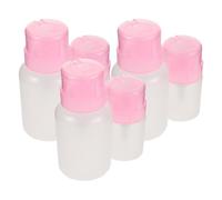 Vaguelly 6pièces Flacon Distributeur à Pression pour Dissolvant à Ongles Contenant Vide Bouchon Poussoir Plastique Flacon Pompe pour Maquillage