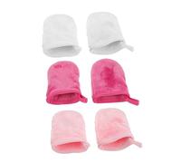Vaguelly 6Pièces Nettoyage Facial Réutilisables Blancs Roses Démaquillants Doux Pour Visage Outils De Beauté Pratiques Pour Démaquillage