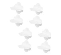 Vaguelly 8 Pièces Ancrage anti-bascule ancrage mural pour meuble support d'ancrage pour meubles ancres de meubles ancre murale ancre de protection pour bébé Plastique blanche